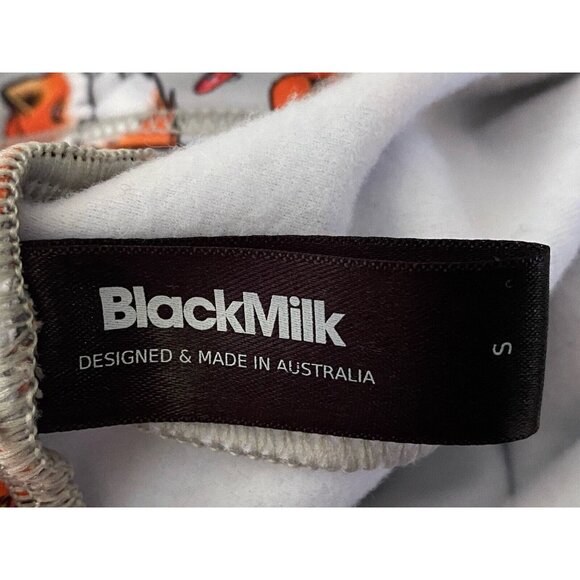 BlackMilk Overalls Fox and Mushroom Gray‎ Orange Rare Sz Small Vintage Australia - Picture 12 of 16